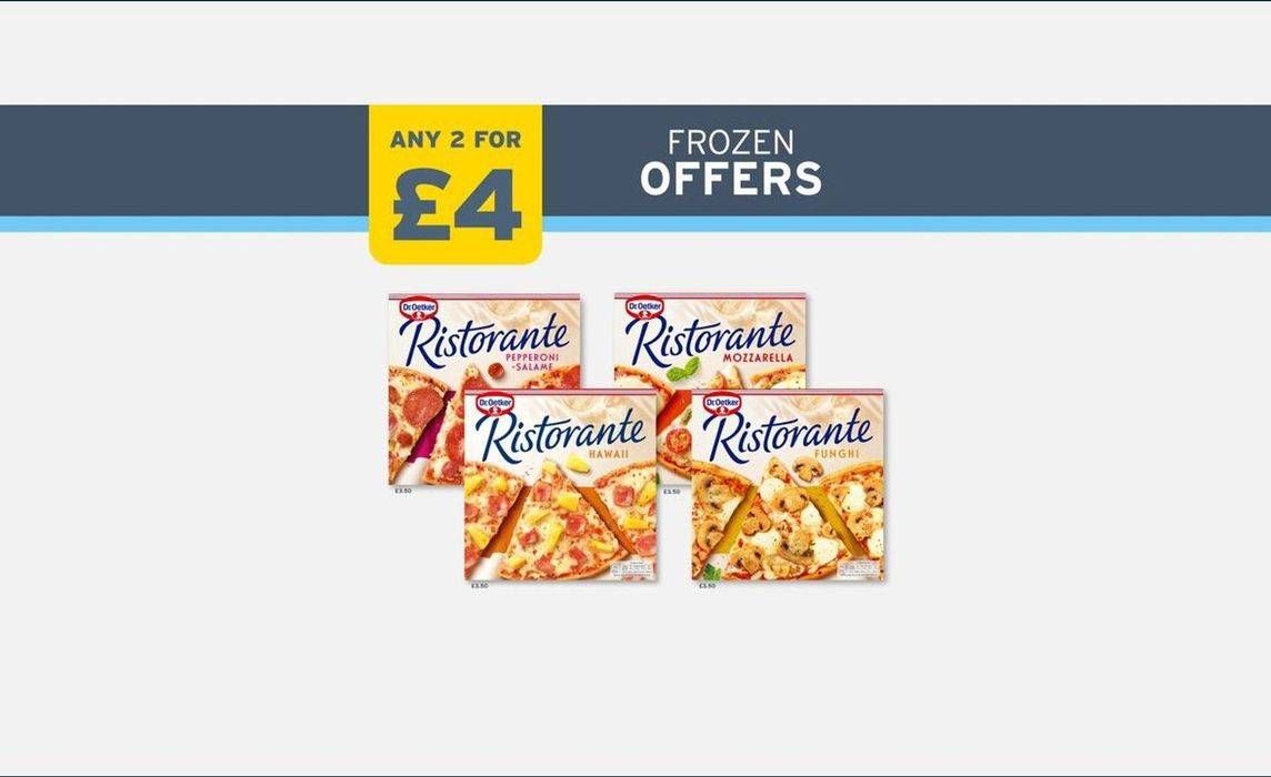 2 for £4: Ristorante Pizzas