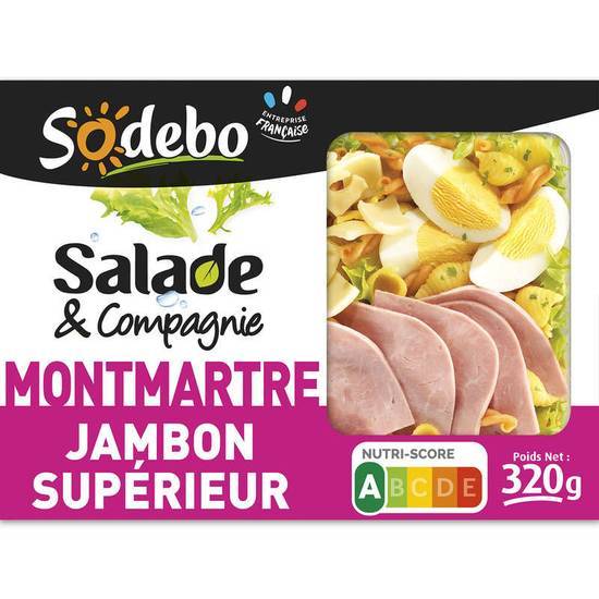 Sodebo Salade et Compagnie montmartre jambon emmental 320 g