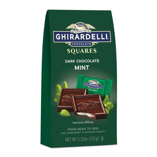Order Ghirardelli Squares Dark Chocolate With White Mint Filling food online from CVS store, PEARLAND on bringmethat.com