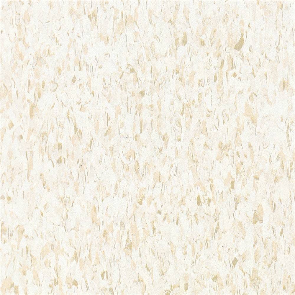 Armstrong Flooring Imperial Texture VCT Fortress White 12-in W x 12-in L Commercial Vinyl Tile Flooring (1-sq ft/ Piece) | 51839031