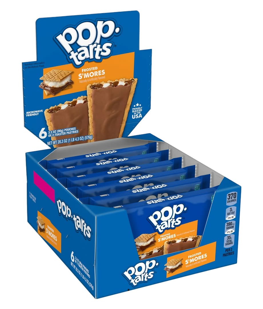 Pop-Tarts Frosted S'mores Toaster Pastries, 2ct 6pk
