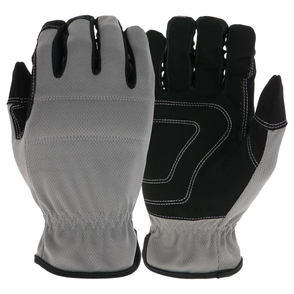 Project Source Large Black Polyester Gloves, (1-Pair) | LW86026GR-L