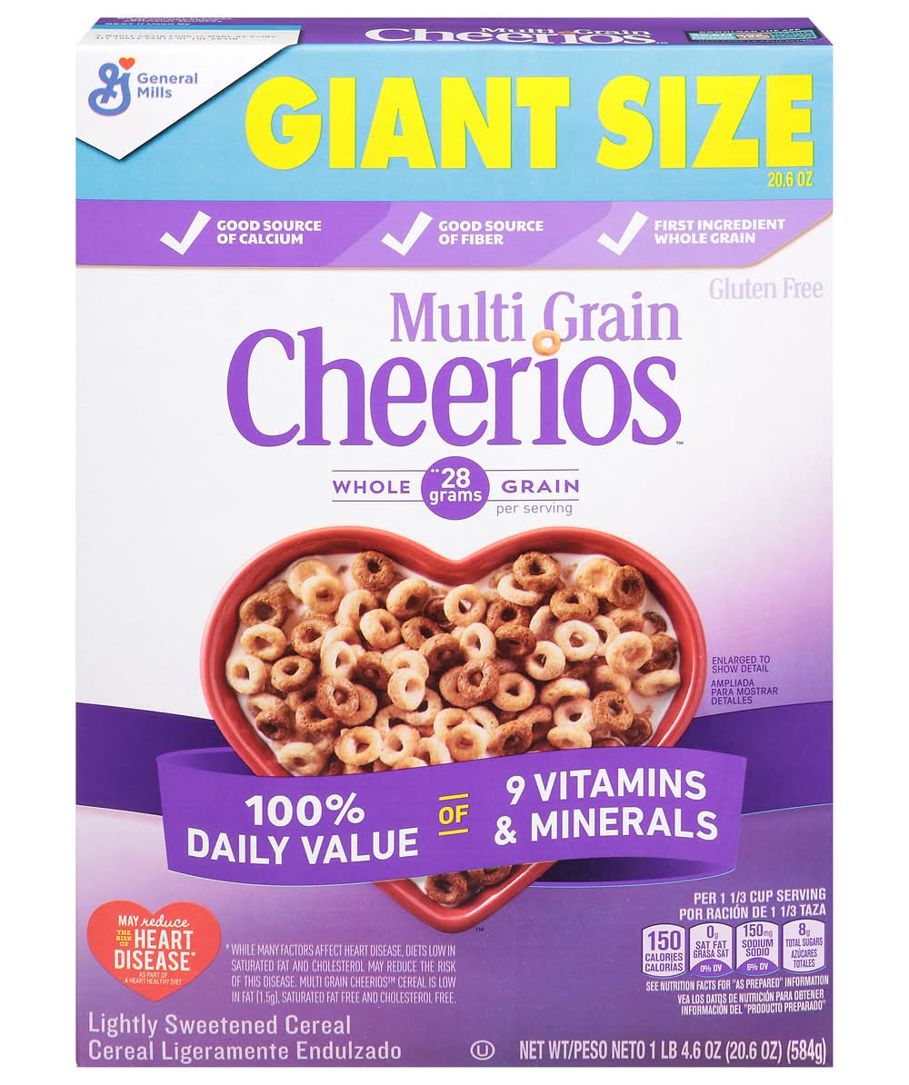 Cheerios Lightly Sweetend Multigrain Cereal (20.6 oz)