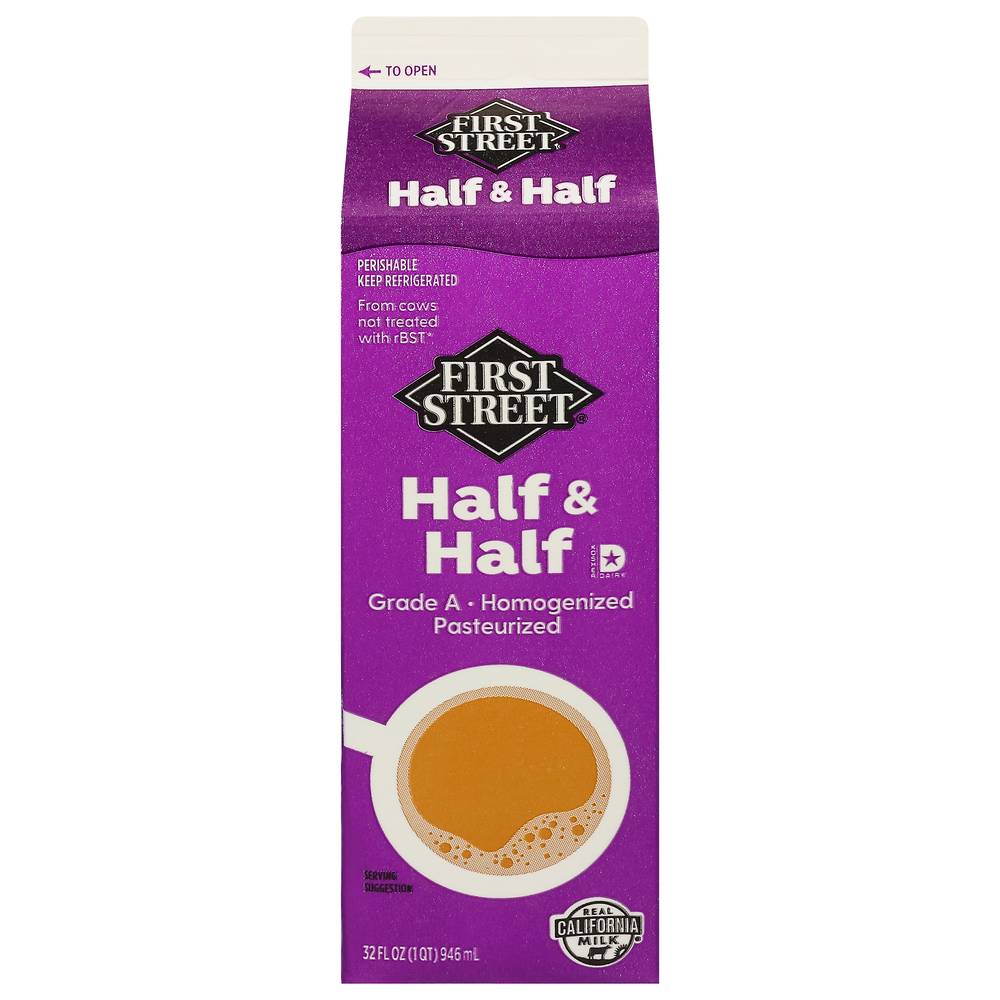 First Street Half & Half (32 fl oz)