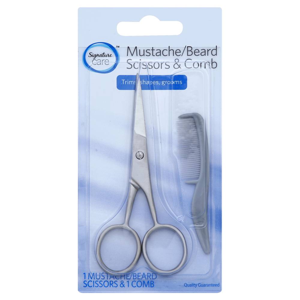 Signature Mustache & Beard Scissors & Comb (0.9 oz)