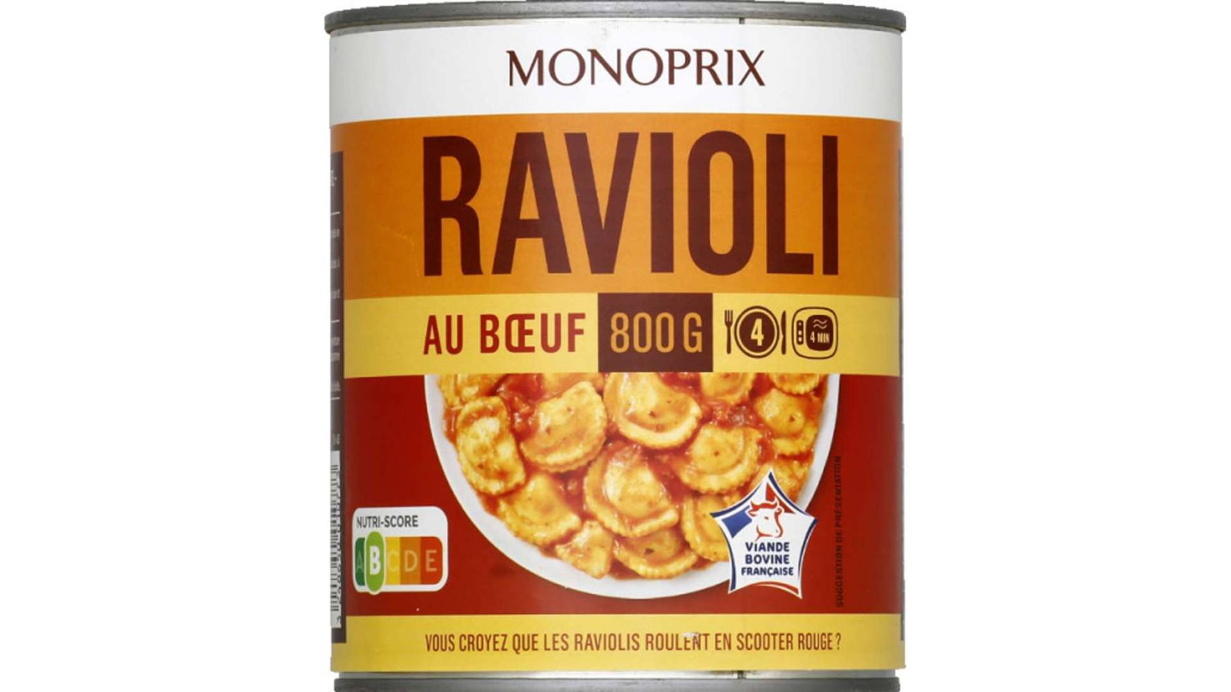 Monoprix Ravioli au boeuf La boîte de 800 g