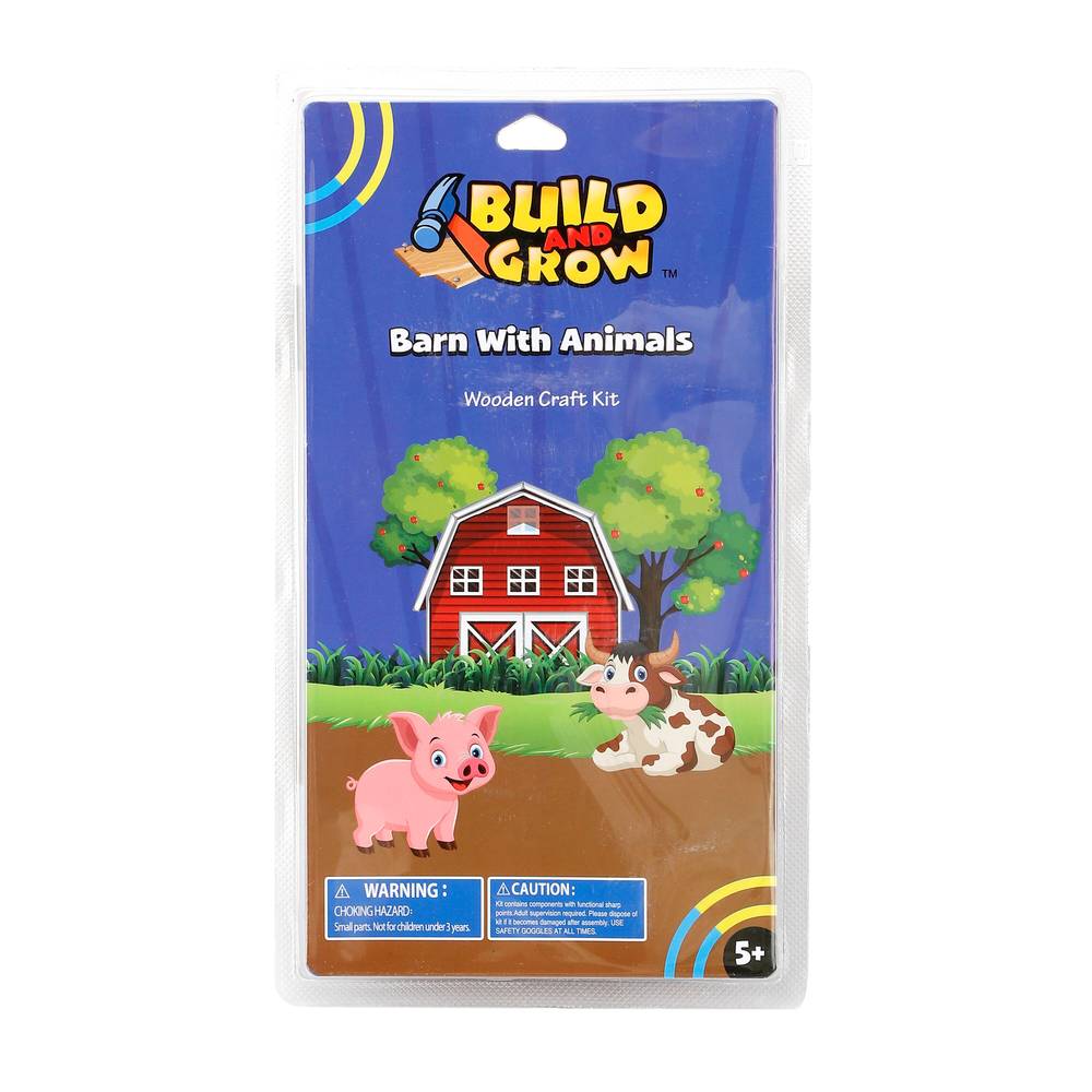 Build and Grow Kid's Barn with Animals Project Kit | 67264