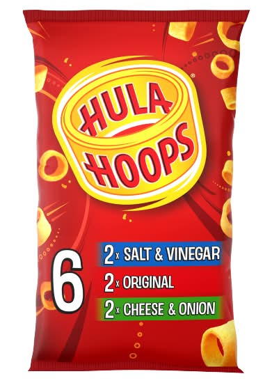 Hula Hoops Assorted, Variety Crisps (6 x 24g)