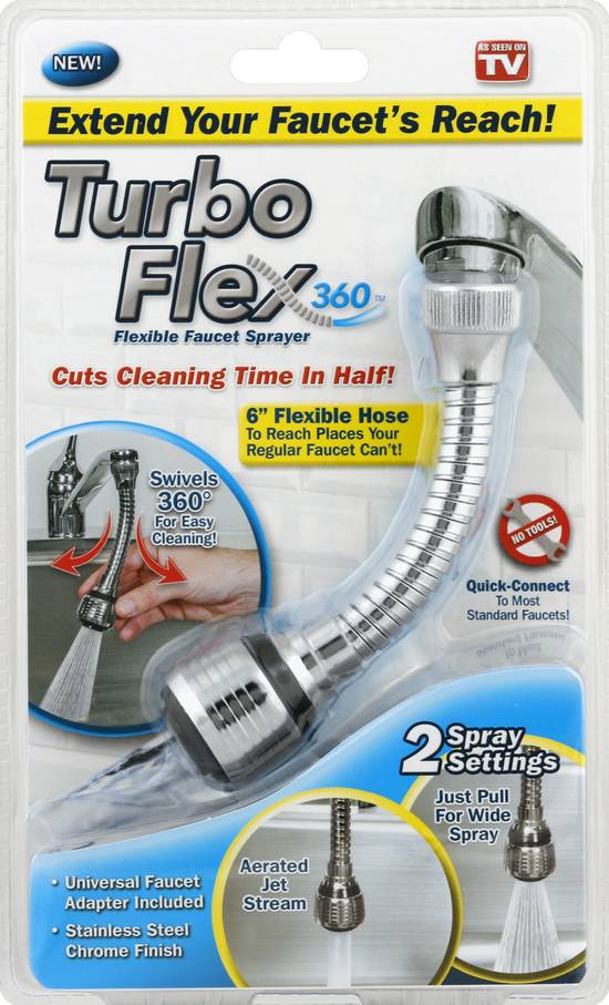 Turbo Flex Flexible Faucet Sprayer (1 ct)