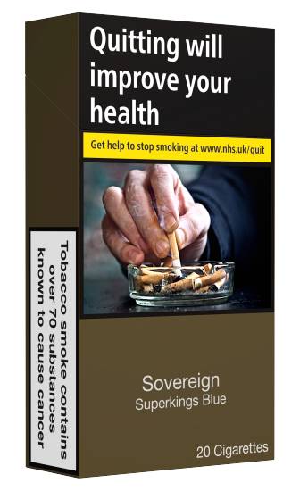 Sovereign Superkings Blue 20 Cigarettes