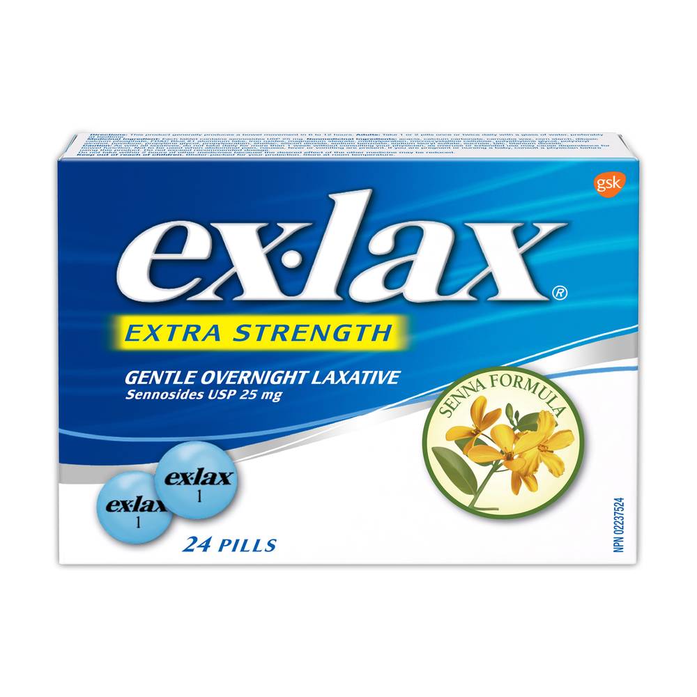 Ex-Lax Extra Strength Gentle Overnight Laxative Pills