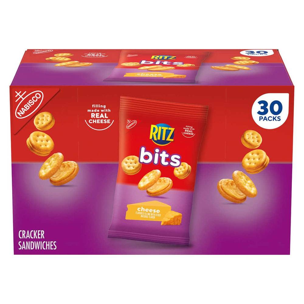 Ritz Bits Cracker Sandwiches, 1.5 oz, 30-count