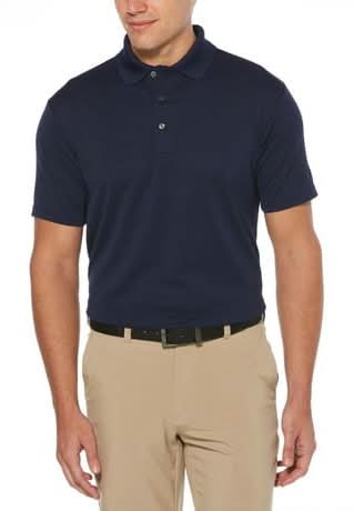 Ben Hogan Performance Easy Care Solid Short Sleeve Polo Shirt, Men, XL, Navy