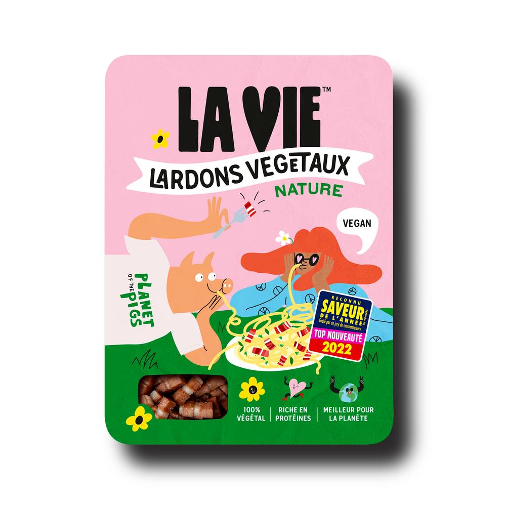 La Vie - Spécialité végétale lardons nature (75g)