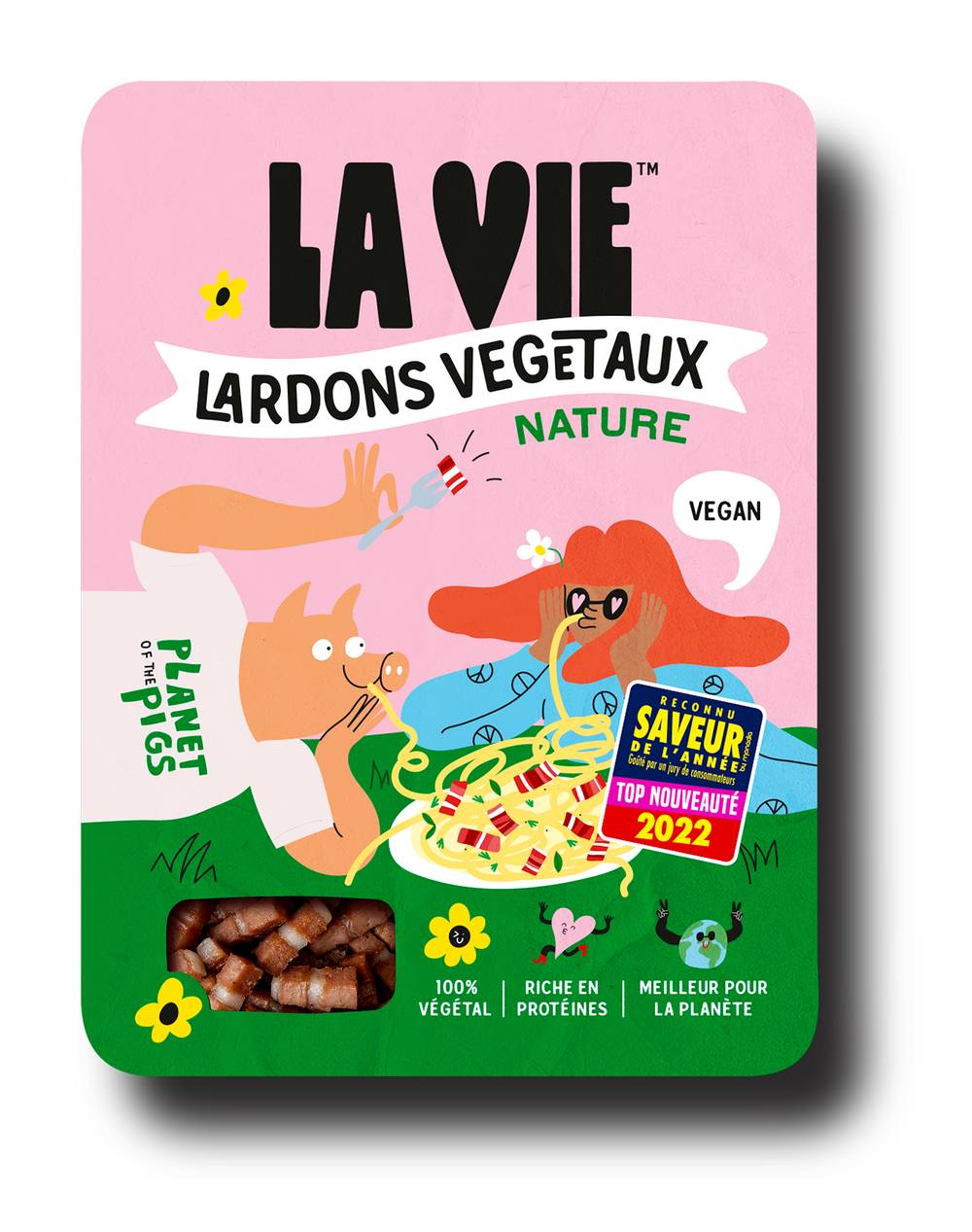 La Vie - Spécialité végétale lardons nature (75g)