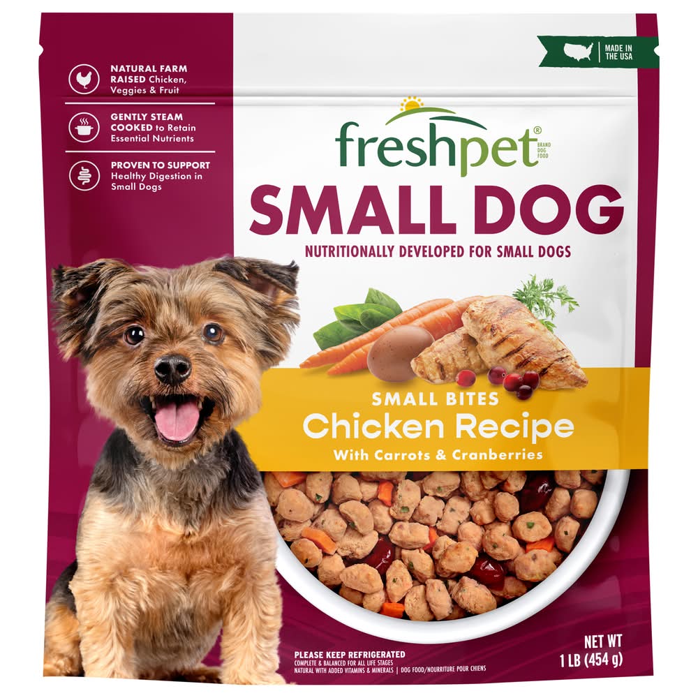 Freshpet Select Bite-Size Dog Food, Chicken Recipe, Small Breed (1 lbs)