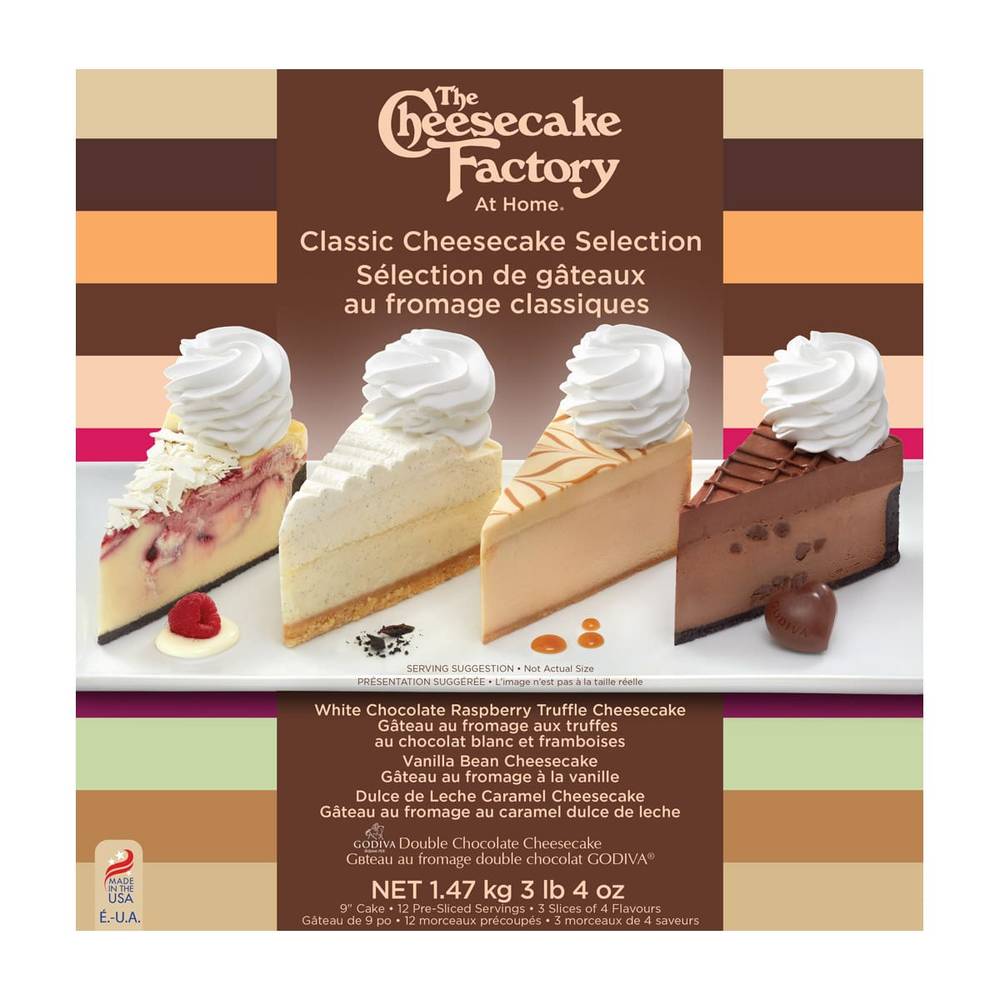 The Cheesecake Factory Sélection de cheesecakes classiques surgelés (1.47 kg)  - Frozen classic cheesecake selection (1.47 kg)