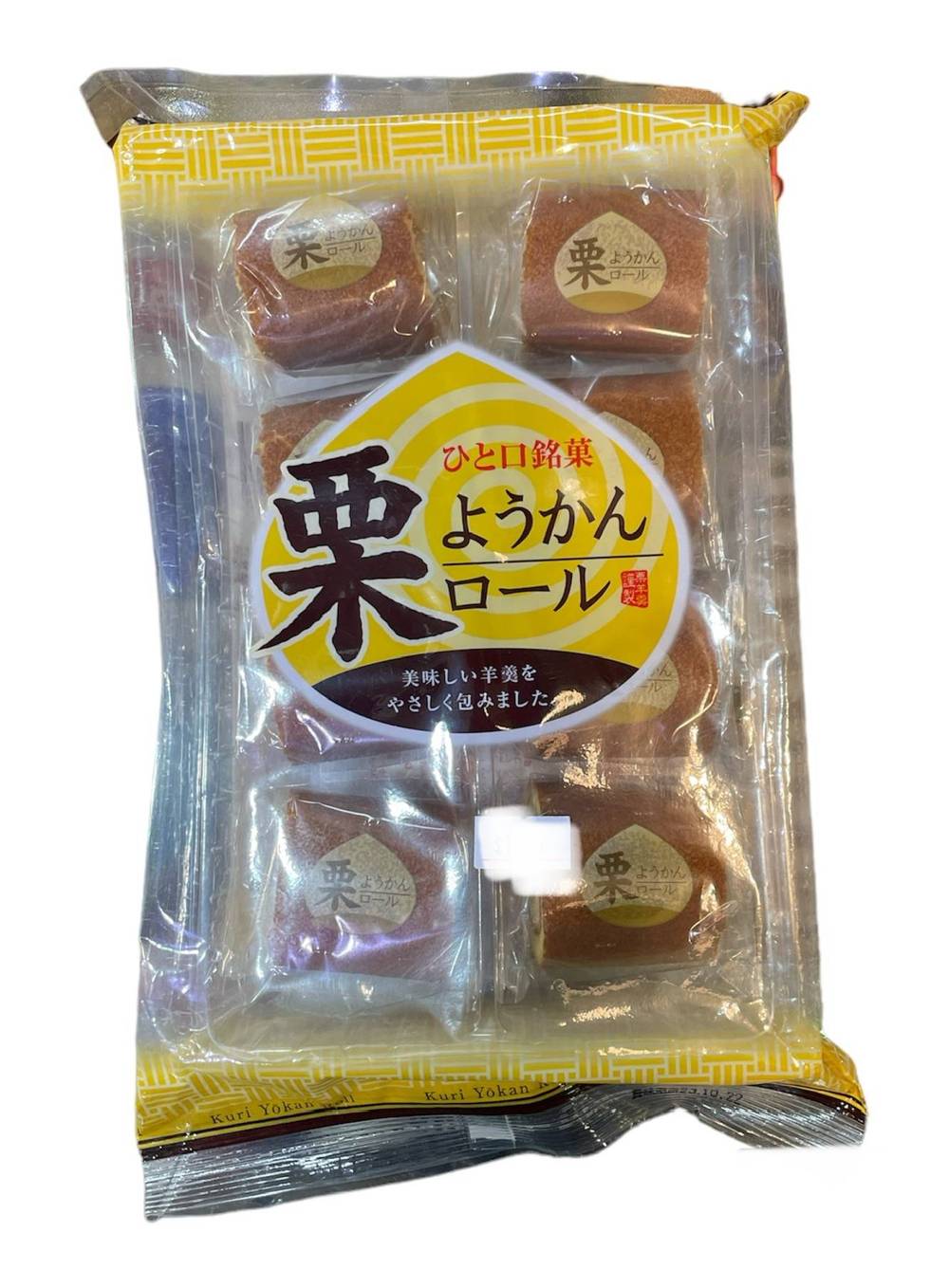 (日式和菓子) 日新堂栗子羊羹蛋糕 _約192g (50號攤-三普本舖進口零食/A004-16)