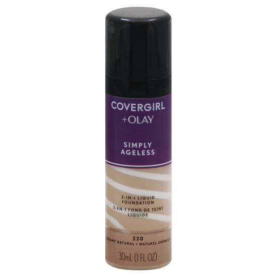 Covergirl +Olay Simply Ageless Creamy Natural 220 3-in-1 Liquid Foundation
