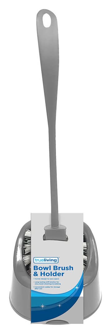 True Living Bowl Brush And Holder