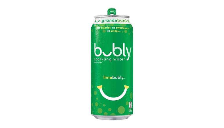 Bubly lime, canette 473 ml / Bubly - Lime 473ml can