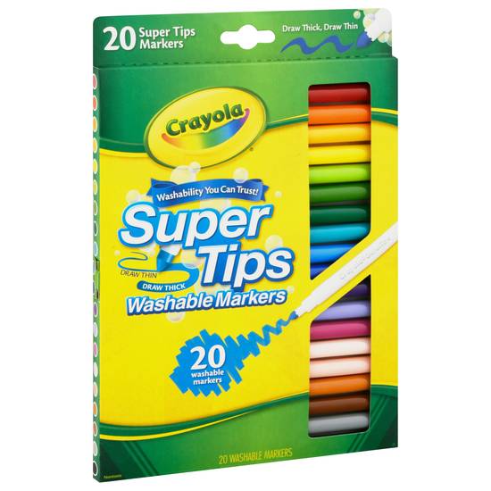 Crayola Super Tips Nontoxic Washable Markers
