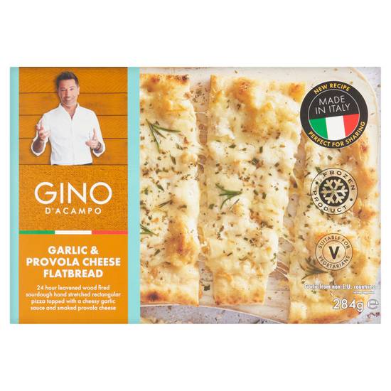 Gino D'Acampo Frozen Garlic & Provola Cheese Flatbread 284g