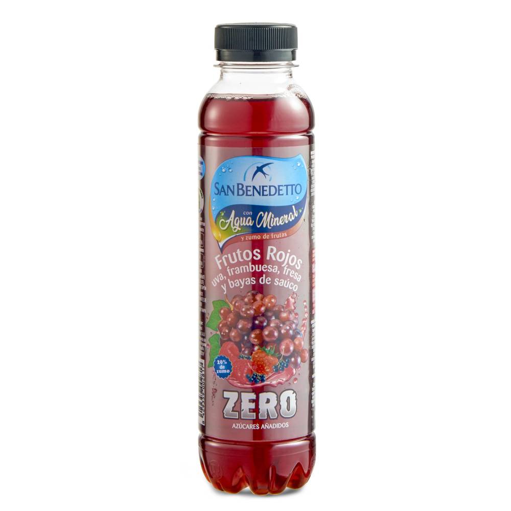 Agua Mineral Con Frutos Rojos Zero San Benedetto Botella 40 Cl