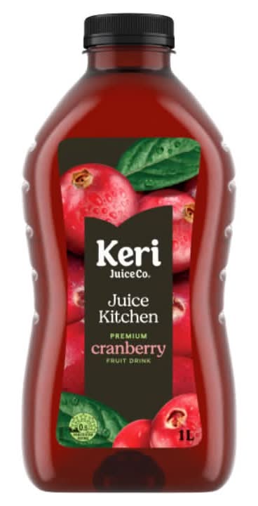 Keri Juice Kitchen Premium Cranberry Fruit Drink 1L Bottle