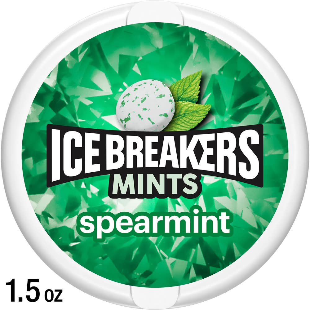 Ice Breakers Sugar Free Mints, Spearmint (1.5 oz)