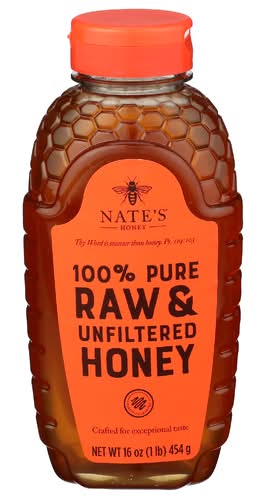Nature Nate's 100% Pure Raw & Unfiltered Honey
