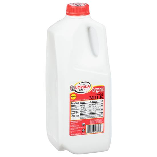 Umpqua Organic Whole Milk (1/2 gal)