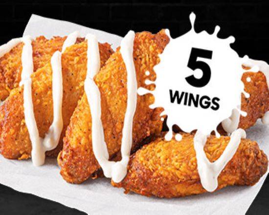 5 Garlic Aioli Chicken Wings