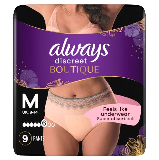 Always M, Boutique Incontinence Pants Women Beige Plus (9 pack)