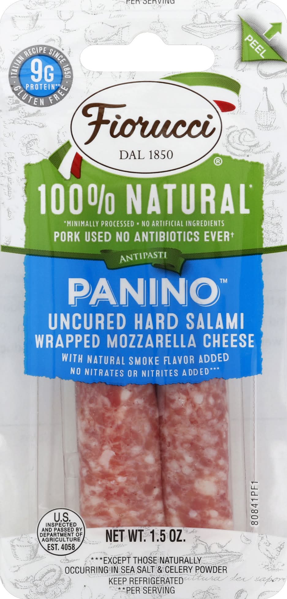 Fiorucci Panino Uncured Hard Salami (1.5 oz)