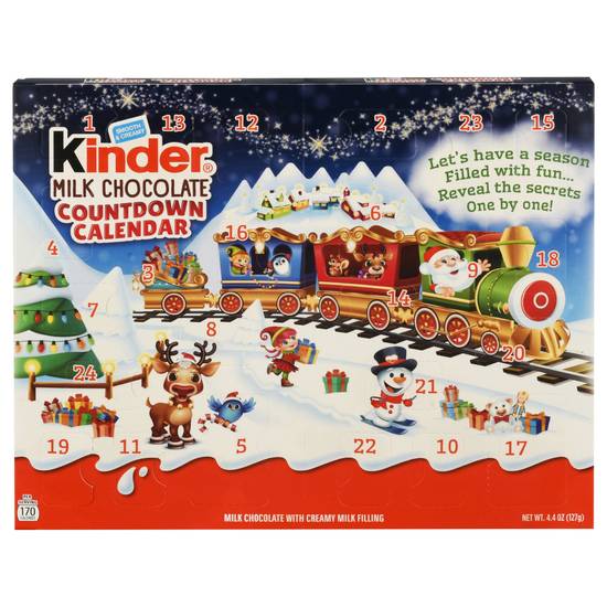 Kinder & Love Countdown Calendar Smooth & Creamy Milk Chocolate (24 ct)