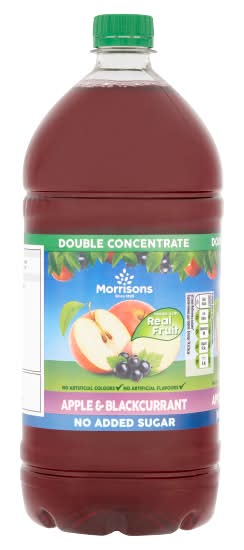 Morrisons Apple-Blackcurrant, Double Concentrate Real Fruit Juice (1.5L)