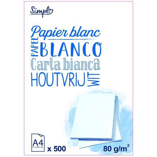 Simpl - Ramette de papier 500 feuilles (a4/blanc)