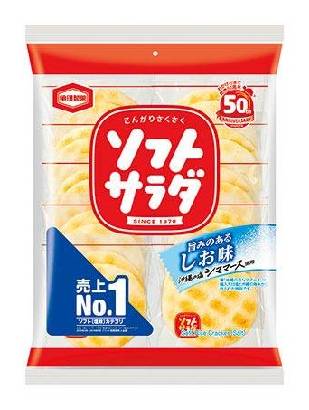 31513：亀田製菓 ソフトサラダ 20枚 / Kameda Seika Soft Salad(Rice Cracker)