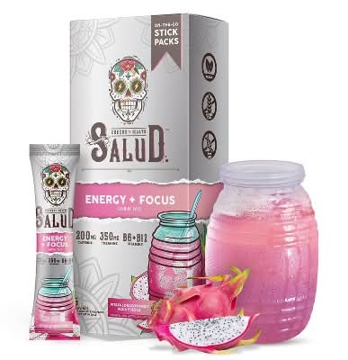 Salud Energy + Focus Drink Mix, Dragon Fruit (1.27 oz, 6 ct)
