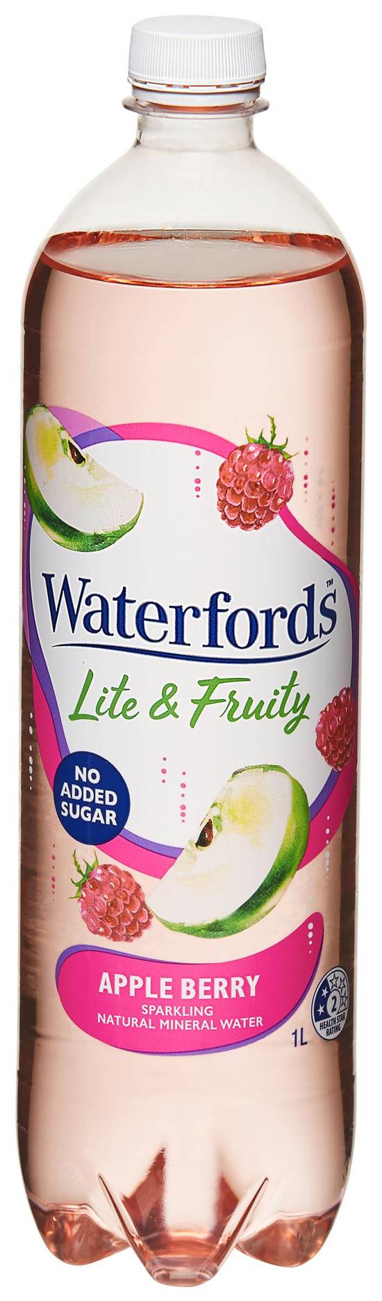 Waterfords Sparkling Natural Apple Berry Mineral Water 1 L