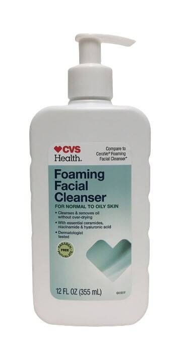 Cvs Health Foaming Facial Cleanser For Normal To Oily Skin, 12 Oz