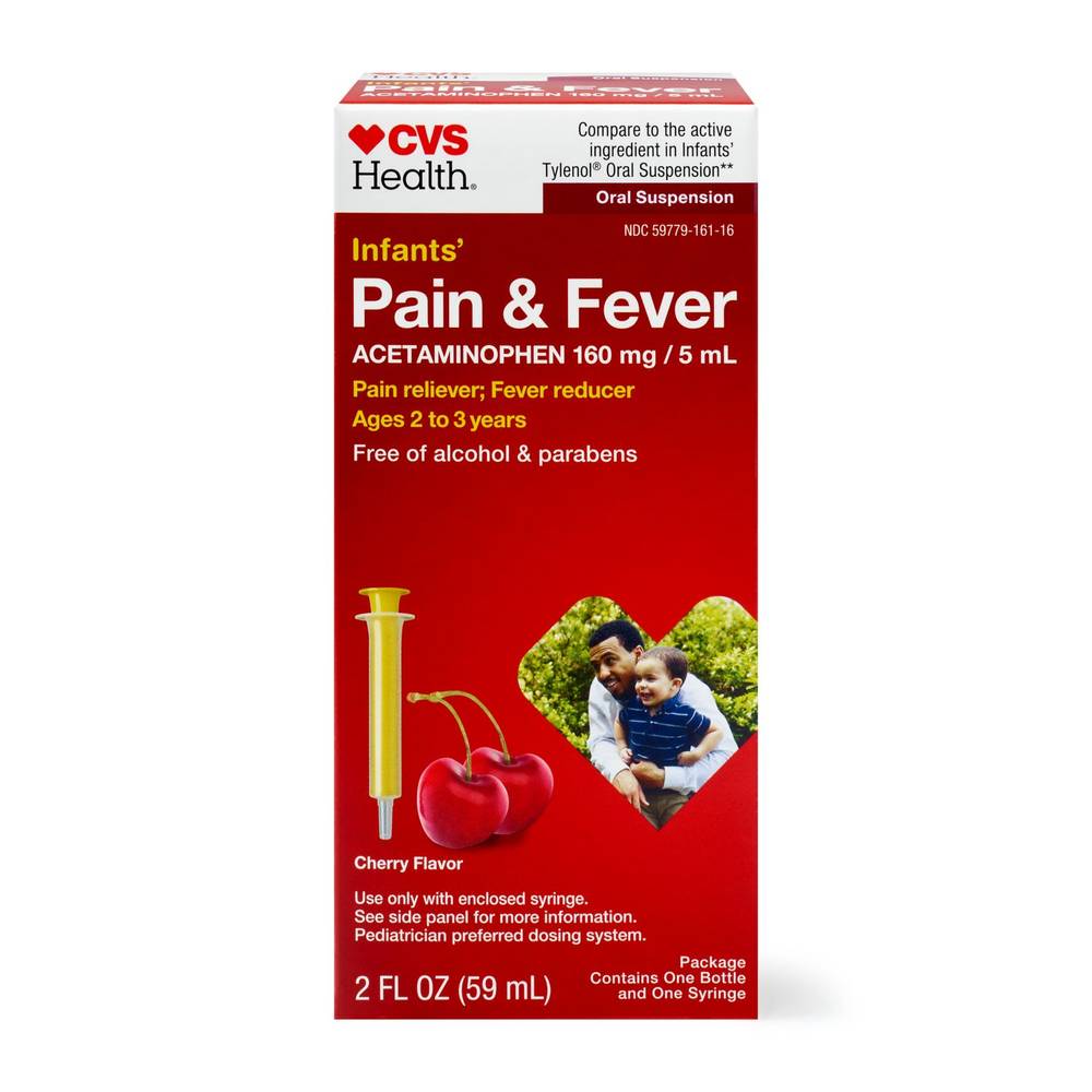 Cvs Health Infants' Pain & Fever, Cherry, 2 Oz