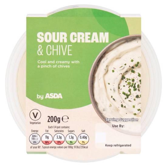 ASDA Sour Cream & Chive Dip 200G