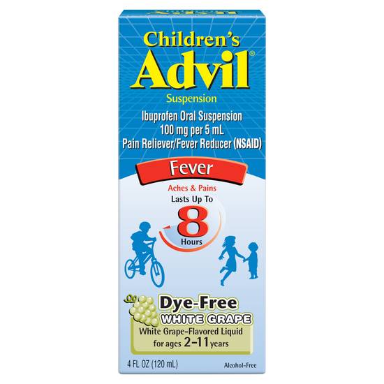 Advil Children's White Grape-Flavor Fever Relief Oral Suspension
