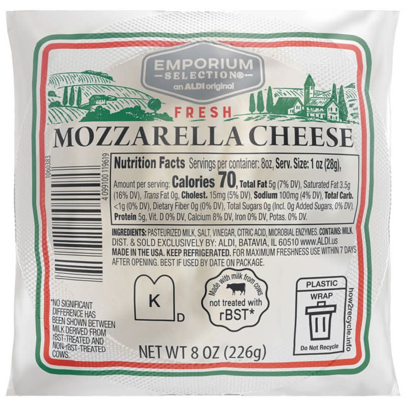 Aldi Emporium Selection Fresh Mozzarella Cheese Ball (8 oz)