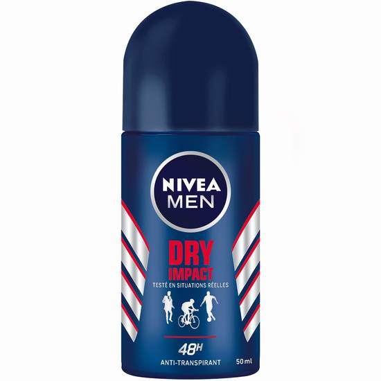 Nivea - Déodorant bille homme anti-transpirant dry impact (50 ml)