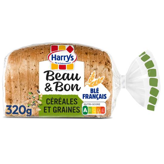 Harrys - Beau & bon pain de mie farine de ble cereales & graines