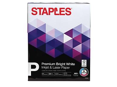 Staples Premium Inkjet & Laser Paper ( 8.5 x 11)
