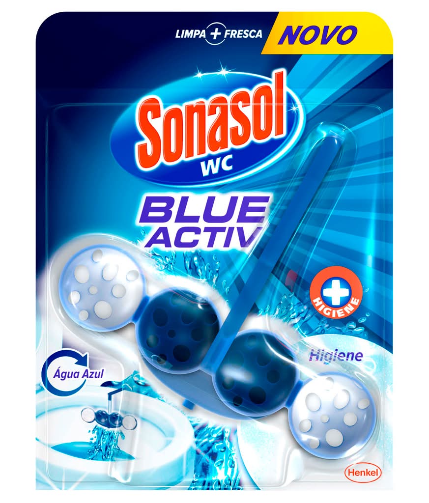 Sonasol - Bloco sanitário blue activ higiene, embalagem de 50 g